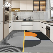 厨房地垫防滑防油可擦免洗满铺地毯防水脚垫，整铺家用耐脏定制垫子