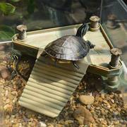 爬酷乌龟浮岛晒台爬台大号深水龟鱼缸高水位休息浮台乌Z龟造景用