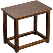 黑胡桃色凳子四方凳楠竹方凳子实木餐凳现代中式鸡翅木色椅子家用