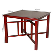 八仙桌折叠方桌实木供桌贡品桌，正方形餐桌中式现代简约休闲棋色