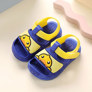 夏季儿童宝宝凉鞋，1-3岁卡通小童学步鞋男童女童，软底防滑透气鞋子