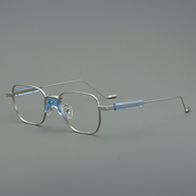 日本设计师全框gm眼镜框镜架男女，款可配镜片近视眼睛框专业玳瑁色