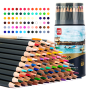 得力水溶性彩铅72色48色36色儿童用学生填色画笔专业油性彩色铅笔