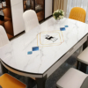 椭圆形餐桌垫免洗防水防油防烫pvc软玻璃，桌面保护垫折叠圆桌桌布
