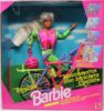 发barbiebicyclin1995绝版骑自行车芭比娃娃