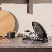 丹麦Eva Solo厨房沥水架小尺寸碗架免打孔杯子架不锈钢折叠托盘