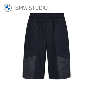 bmwstudio宝马男装夏季款，运动休闲直筒，宽松男士短裤裤子