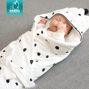 婴儿抱被新生儿包被春秋冬季加厚款纯棉被子初生宝宝出院包单用品