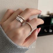 小众纯银高级感戒潮戒指时尚个性情侣食指设计