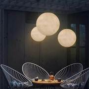 月球吊灯超大号星空简约餐厅户外客厅北欧咖啡厅酒吧台月亮圆球灯