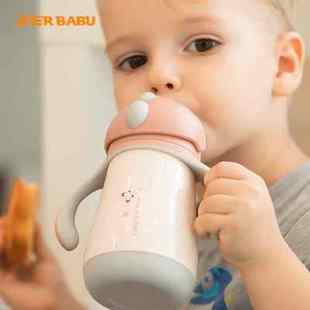 儿童保温杯婴儿幼儿园外出学饮杯宝宝鸭嘴保温水杯带吸管杯喝奶水