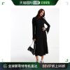 香港直邮潮奢monki女士monki长袖喇叭形袖，子长款连衣裙(黑色)