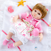 搪胶ebay45cm外贸儿童，玩具软胶重生娃娃，仿真婴儿洋娃娃亚马逊