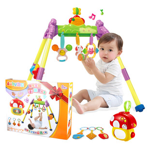 澳贝儿童音乐健身架器0-12个月宝宝新生，婴儿玩具早教益智投影玩具