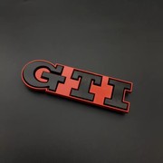 大众车标GTI改装高尔夫POLO中网标志个性字母3D立体尾箱车身贴