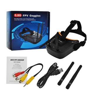 FPV视频眼镜VR009图传5.8G天线40CH 3英寸480X320模型玩具显示器