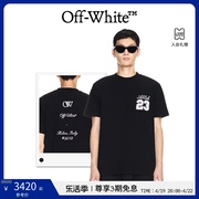春夏OFF-WHITE 24年男女同款23号徽标修身T恤短袖