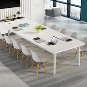 会议室长方形办公桌，简约长条培训桌椅组合桌子，简易家用会议桌长桌