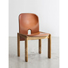 北欧现代简约轻奢创意实木餐椅设计师款洽谈接待沙发椅酒店餐厅椅