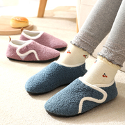 儿童棉拖鞋冬季加绒室内地板，拖男童女童，防滑保暖袜套宝宝棉鞋