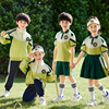 小学生校服夏装春秋中学生班服套装，短袖运动三件套幼儿园园服夏季