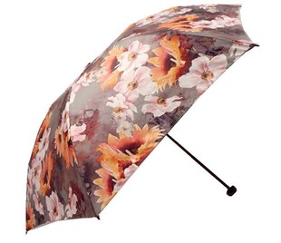 宏达太阳伞女三折超轻二两伞黑胶防晒伞防紫外线降温伞遮阳伞雨伞