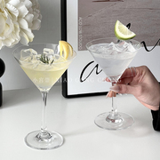 创意玻璃鸡尾酒杯个性，马天尼酒杯冷饮杯，玻璃高脚杯香槟杯果汁杯子