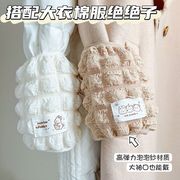 时尚泡泡袖高颜值秋冬泡芙袖套羽绒服防脏防污大衣护袖工作手袖套