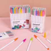 慕娜美3000纤维水性笔套装 12色24色36色水彩笔手账中性笔划线笔