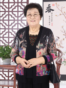 老年女春夏假两件衬衫上衣2021妈妈奶奶加肥加大福态外衣女装