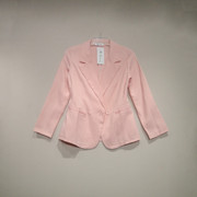 粉红色西装外套女春秋2022韩版英伦风休闲时尚气质修身型西服