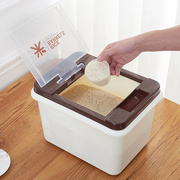 翻盖家用储米箱日式密封米缸，10kg防潮塑料米桶