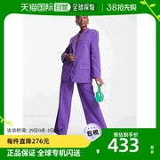 香港直邮潮奢asos女士设计级，宽松款紫色西装上衣
