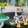 美式乡村风卡通鸭子摆件户外庭院花园仿真动物园艺装饰品造景摆设