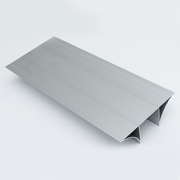 净化房铝材 无尘车间铝型材50双R槽铝 双元U型槽彩钢洁净板铝材