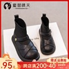 儿童靴子2023秋冬女童鞋子，公主鞋宝宝棉鞋，短靴冬季小皮鞋加绒