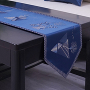 北欧中式餐桌桌旗现代简约轻奢美式欧式茶几旗布台桌布床旗巾