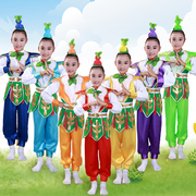 葫芦娃服装儿童演出服七兄弟卡通男童幼儿园环保衣服成人舞台表演