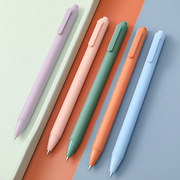 莫兰迪中性笔学生纯色，简约签字笔创意马卡龙色，水笔办公文具水性笔