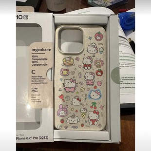 hellokitty猫合集潮牌小麦壳适用iphone15苹果13promax手机壳11可爱12防摔xs14pro硅胶xr全包保护套软壳