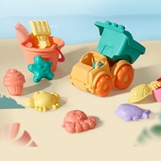 babygo儿童沙滩玩具套装宝宝挖沙铲子，小孩决明子玩沙戏水花洒玩具