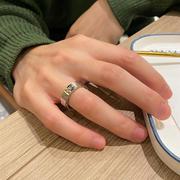 设计小众高级感大尺码钛钢单身食指戒指男冷淡风个性不掉色高街潮