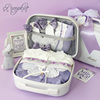 婴儿礼盒手提箱女宝宝，小公主纯棉紫色，春夏新生儿满月送礼物