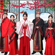 古装汉服男女成人唐服仙女公主，情侣演出服襦裙广袖传统古典中国风
