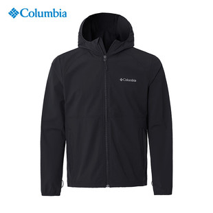 columbia哥伦比亚户外软壳衣男轻薄透气夹克防泼水，连帽外套xo8440