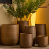 景德镇创意摆件别墅庭院装饰北欧花盆陶瓷落地花瓶大口径绿植缸