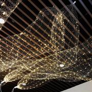婚礼创意吊顶满天星空造型网铁丝网带灯LED米粒灯串橱窗装饰道具
