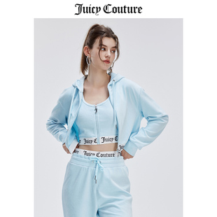 Juicy Couture橘滋外套女2024年春季美式休闲运动天鹅绒上衣
