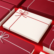酒红色礼盒空盒睡衣，围巾盒空盒子连衣裙，包装礼盒纯色定制logo