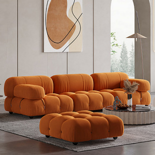 意式极时尚创意沙发南瓜，异形组合沙发小户型客厅别墅布艺沙发